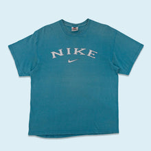 Lade das Bild in den Galerie-Viewer, Nike T-Shirt &quot;spellout&quot; 90er, blau, L/XL
