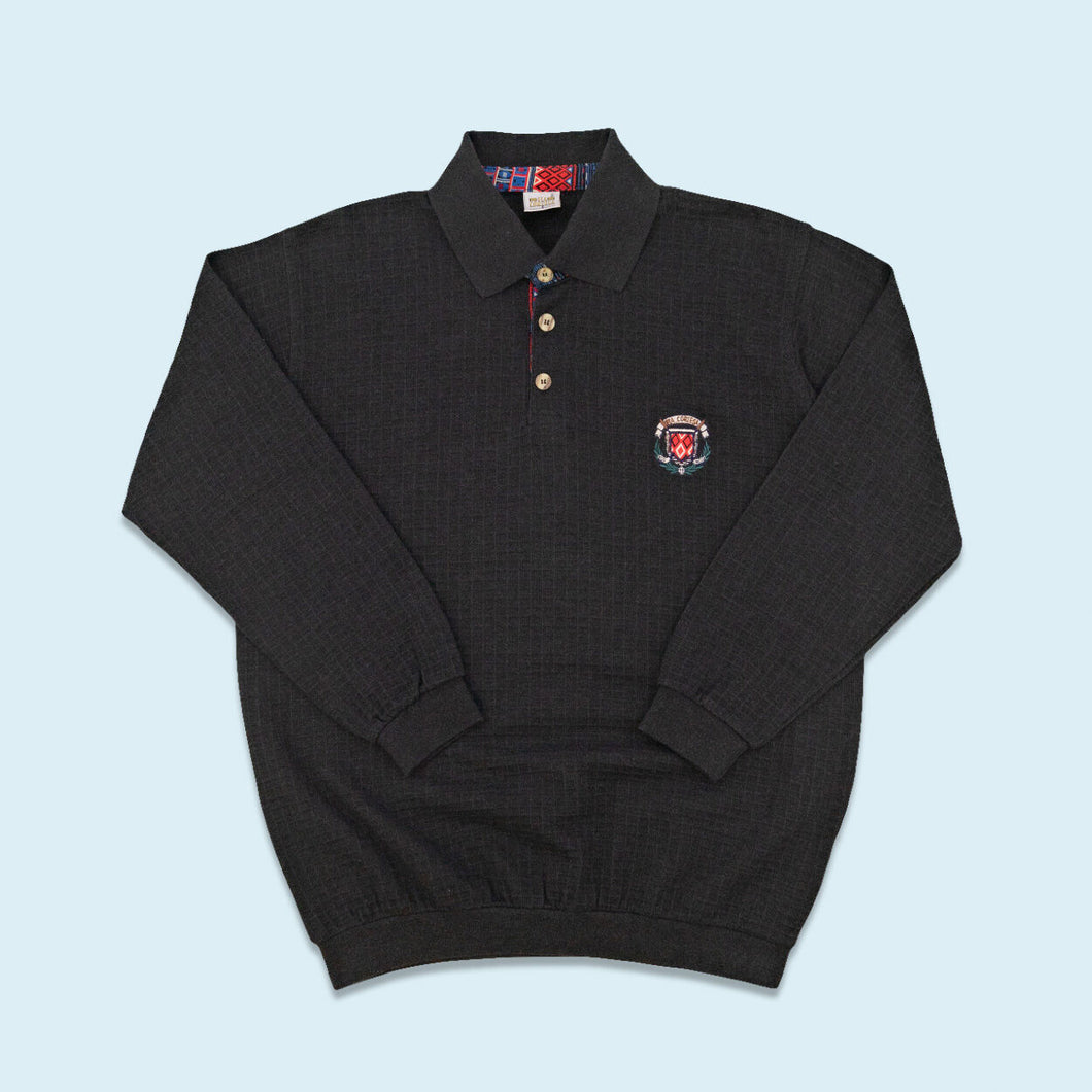 Via Cortessa Polo Sweatshirt 90er, grau, L