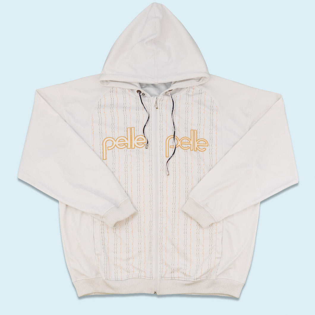 Pelle Pelle Zip Hoodie 2000er Y2K, weiß, XXL