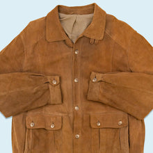 Lade das Bild in den Galerie-Viewer, Souverän Jacke &quot;suede&quot; 80er/90er, braun, L
