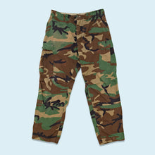 Lade das Bild in den Galerie-Viewer, Cargo Hose &quot;Woodland Camo&quot; 80er/90er, grün/braun, 34/30

