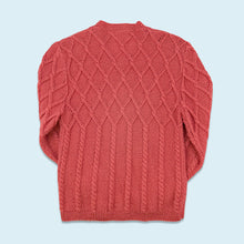 Lade das Bild in den Galerie-Viewer, Cardigan &quot;hand made&quot; 90er, pink/rot, M Damen
