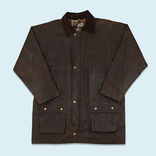 Lade das Bild in den Galerie-Viewer, Kentlin Wachsjacke 90er Made in Britan, braun, XXL

