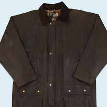 Lade das Bild in den Galerie-Viewer, Kentlin Wachsjacke 90er Made in Britan, braun, XXL

