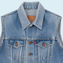 Lade das Bild in den Galerie-Viewer, Levi&#39;s Weste 70er/80er, blau, XS/S Damen
