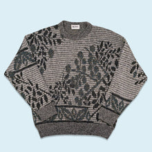 Lade das Bild in den Galerie-Viewer, Hugo Boss Strickpullover 90er Made in Italy, grau, L
