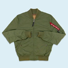 Lade das Bild in den Galerie-Viewer, Alpha Industries Jacke &quot;dünn&quot; MA-1, grün, M
