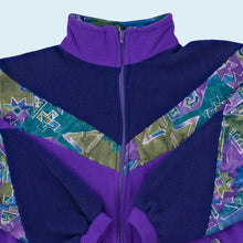 Lade das Bild in den Galerie-Viewer, Fleece Jacke 80er/90er, lila, M breit
