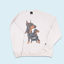Lade das Bild in den Galerie-Viewer, Butter x Champion Sweatshirt &quot;Dogs&quot;, grau, XL breit
