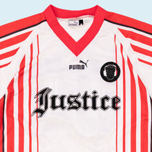 Lade das Bild in den Galerie-Viewer, Puma Trikot &quot;Justice Band&quot; 90er Made in Romania, weiß/rot, M
