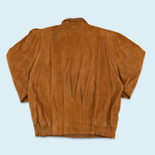 Lade das Bild in den Galerie-Viewer, Lederjacke 80er mit Schulterpolster, braun, M/L Damen
