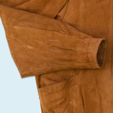 Lade das Bild in den Galerie-Viewer, Lederjacke 80er mit Schulterpolster, braun, M/L Damen
