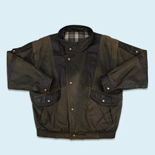 Lade das Bild in den Galerie-Viewer, Lepegro Jacke &quot;Nubuk Leder&quot; 90er, grün/schwarz, L/XL

