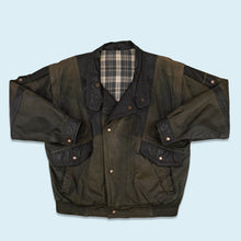 Lade das Bild in den Galerie-Viewer, Lepegro Jacke &quot;Nubuk Leder&quot; 90er, grün/schwarz, L/XL
