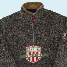 Lade das Bild in den Galerie-Viewer, Gant USA Quarter Zip Fleece &quot;rugger Fleece&quot; 90er Made in Portugal, grau, XL

