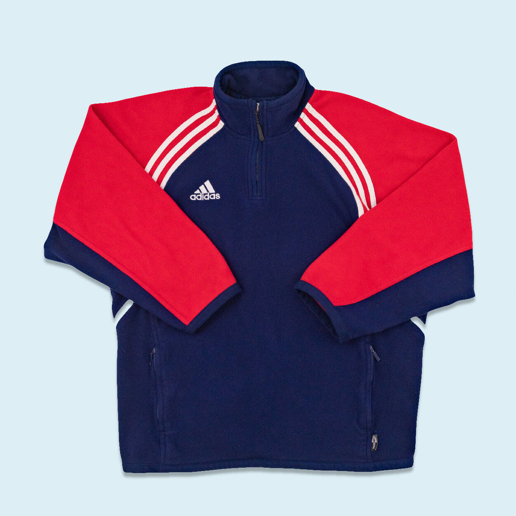 Adidas Quarter Zip Fleece 2000, blau/rot, L