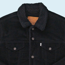 Lade das Bild in den Galerie-Viewer, Levi&#39;s Jacke &quot;cord sherpa lined&quot;, schwarz, L
