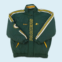 Lade das Bild in den Galerie-Viewer, Starter Jacke &quot;Green Bay Packers/ Robert&quot; 90er, grün, L
