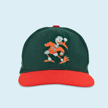 Lade das Bild in den Galerie-Viewer, American Needle Mütze &quot;Miami Hurricanes 100% Wool&quot; 90er, grün, Einheitsgröße
