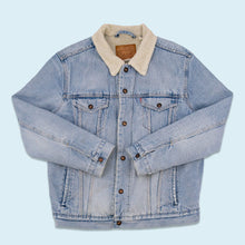 Lade das Bild in den Galerie-Viewer, Levi&#39;s Jeansjacke &quot;sherpa lined&quot;, blau, L
