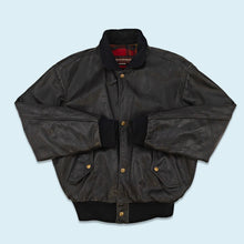 Lade das Bild in den Galerie-Viewer, Chevignon Jacke &quot;Aviator Jacket 100% Leder&quot; 80er/90er, schwarz, M
