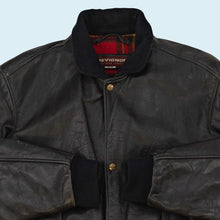 Lade das Bild in den Galerie-Viewer, Chevignon Jacke &quot;Aviator Jacket 100% Leder&quot; 80er/90er, schwarz, M
