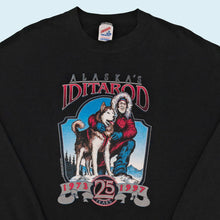 Lade das Bild in den Galerie-Viewer, Jerzees Sweatshirt &quot;Alaskas Iditarod&quot; 1996 Made in the USA, schwarz, XL
