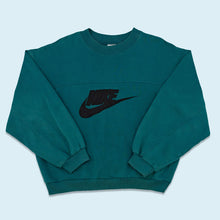 Lade das Bild in den Galerie-Viewer, Nike Sweatshirt 90er, blau, L/XL breit
