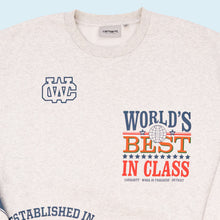 Lade das Bild in den Galerie-Viewer, Carhartt WIP Sweatshirt &quot;Multi World Sweat&quot;, grau, XXL
