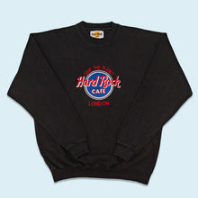 Lade das Bild in den Galerie-Viewer, Hard Rock Cafe Sweatshirt &quot;Save the Planet London&quot; 90er, schwarz, XL
