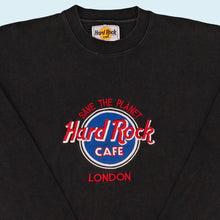 Lade das Bild in den Galerie-Viewer, Hard Rock Cafe Sweatshirt &quot;Save the Planet London&quot; 90er, schwarz, XL

