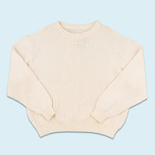 Lade das Bild in den Galerie-Viewer, Strickpullover 80er/90er made in Italy, weiß/beige, M/L breit
