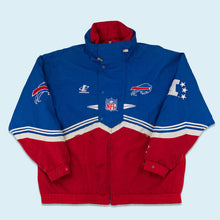 Lade das Bild in den Galerie-Viewer, Logo Athletic Jacke "NFL Buffalo Bills" 90er, blau/rot, XL/XXL
