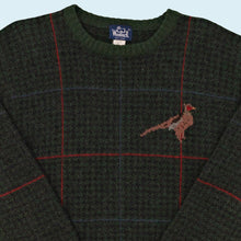 Lade das Bild in den Galerie-Viewer, Woolrich Strickpullover &quot;100% Wool&quot; 80er, grün, M/L
