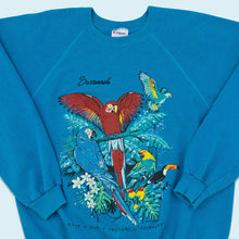 Lade das Bild in den Galerie-Viewer, Hanes Sweatshirt &quot;Save our tropical Rainforest&quot; 1990 Made in the USA, blau, L
