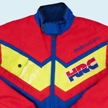 Lade das Bild in den Galerie-Viewer, Wellbrock &amp; Co. Jacke &quot;Motorradjacke Team Honda&quot; 90er, blau/rot, M/L
