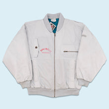 Lade das Bild in den Galerie-Viewer, Adidas Jacke &quot;Bomber&quot; 80er/90er Made in Hong Kong, grau, L/XL
