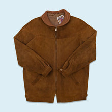 Lade das Bild in den Galerie-Viewer, Dents Suedalopes Jacke &quot;Wildleder/ echtes Leder&quot; 50er Made in England, braun, L/XL
