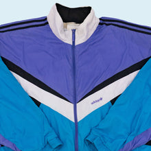Lade das Bild in den Galerie-Viewer, Adidas Trainingsjacke 90er, blau/lila, XL
