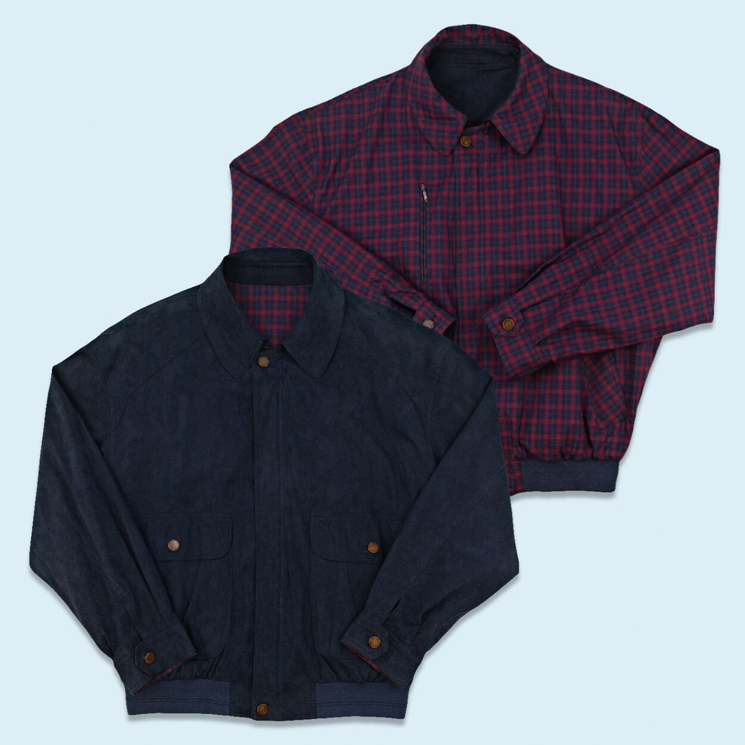 Wendejacke dünn 1993, rot/blau, L