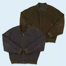 Lade das Bild in den Galerie-Viewer, Wendejacke 80er mit leichten Schulterpolstern Made in Austria, grün, L
