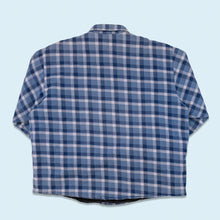 Lade das Bild in den Galerie-Viewer, HWC Hemd gefüttert &quot;quilted&quot; 2000 Made in Canada, blau, L/XL breit
