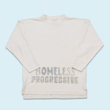 Lade das Bild in den Galerie-Viewer, NYOUW Sweatshirt "Homeless Progressive" 90er/00er, weiß, L/XL
