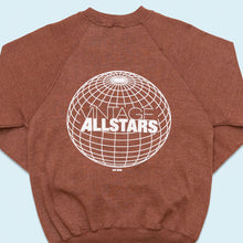 Lade das Bild in den Galerie-Viewer, Fruit of the Loom Sweatshirt &quot;Vintage Allstars&quot; 70er, braun, S/M
