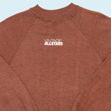 Lade das Bild in den Galerie-Viewer, Fruit of the Loom Sweatshirt &quot;Vintage Allstars&quot; 70er, braun, S/M
