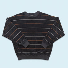 Lade das Bild in den Galerie-Viewer, Kapart Sweatshirt "samt" 80er Made in Western Germany, schwarz, M/L breit
