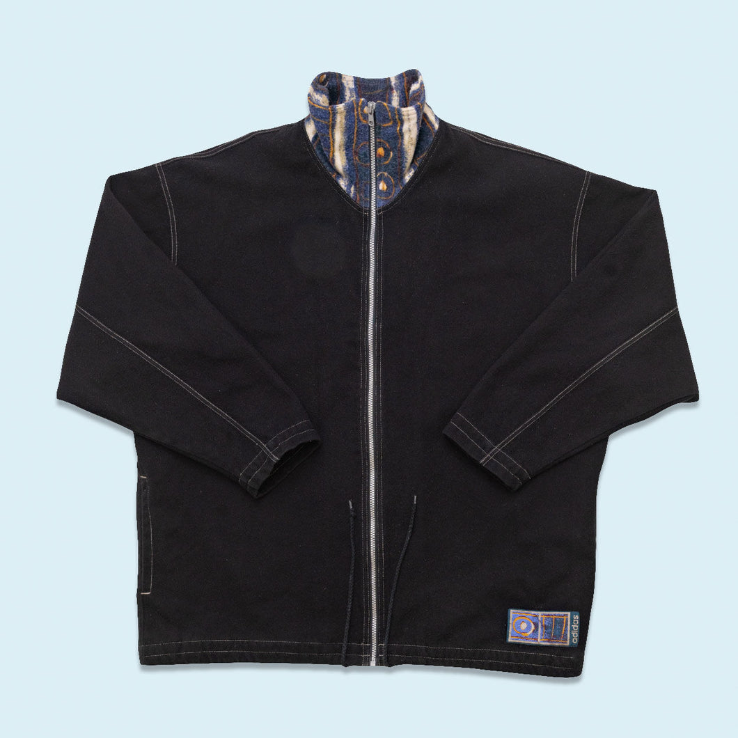 X-Large Tribe x Adidas Zip Jacke dünn 90er, schwarz, XL breit