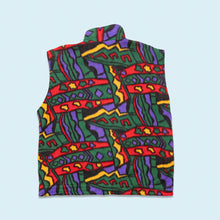 Lade das Bild in den Galerie-Viewer, Fleece Weste &quot;crazy pattern&quot; 90er, mehrfarbig, L
