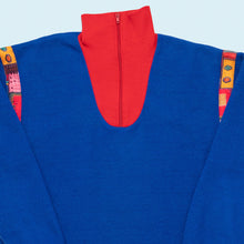 Lade das Bild in den Galerie-Viewer, Quarter Zip Fleece 90er, blau, M/L
