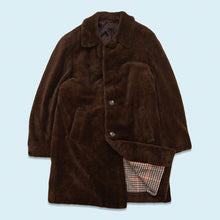 Lade das Bild in den Galerie-Viewer, Peter Hahn Mantel &quot;Lamahaar&quot; 70er/80er, braun, L/XL Damen
